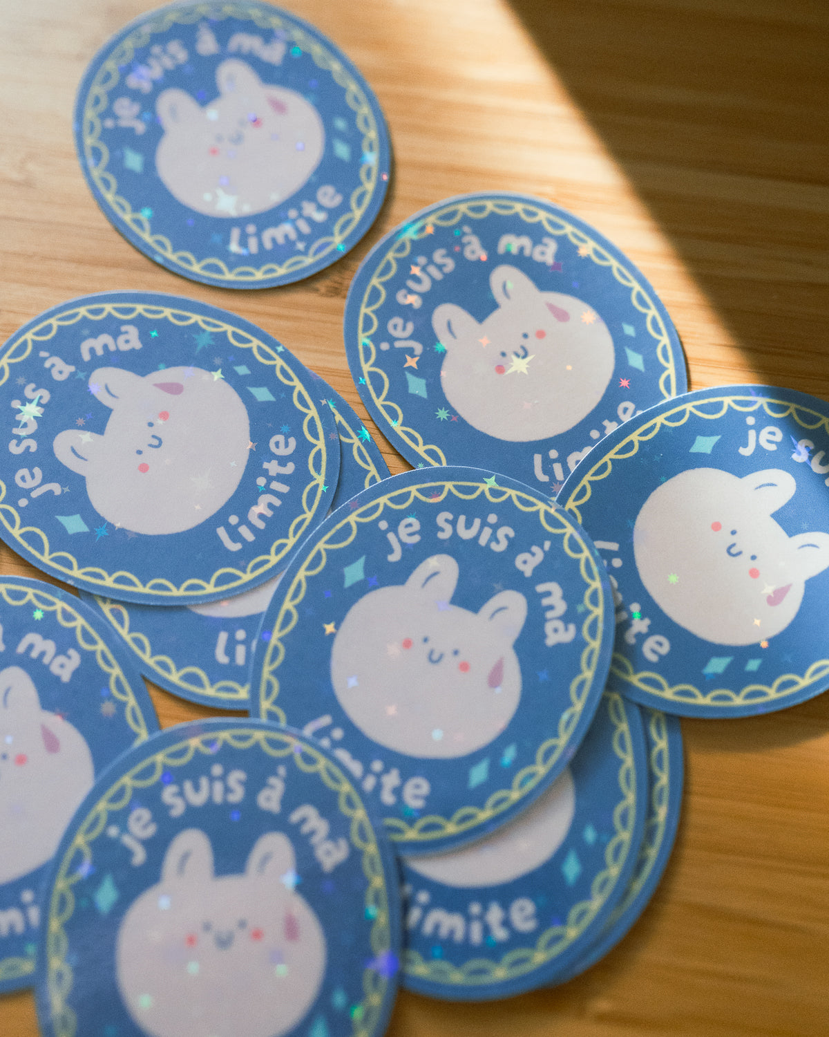 Je suis à ma limite - Sticker scintillant