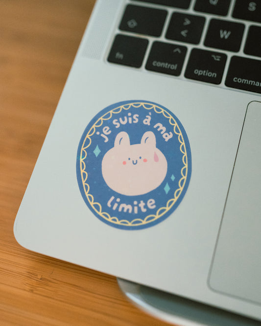 Je suis à ma limite - Sticker scintillant