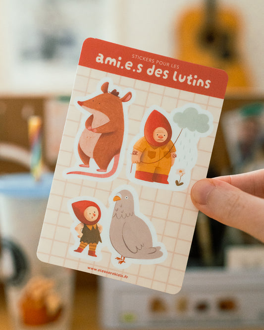Lutins - Planche de stickers